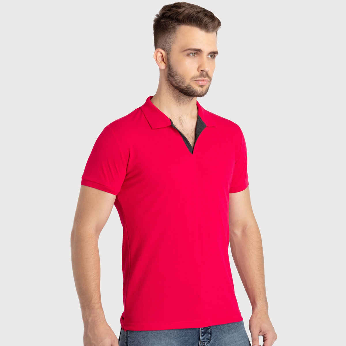 Status Quo Men Polo T-shirt - Candy Pink | Slim Fit | XXL