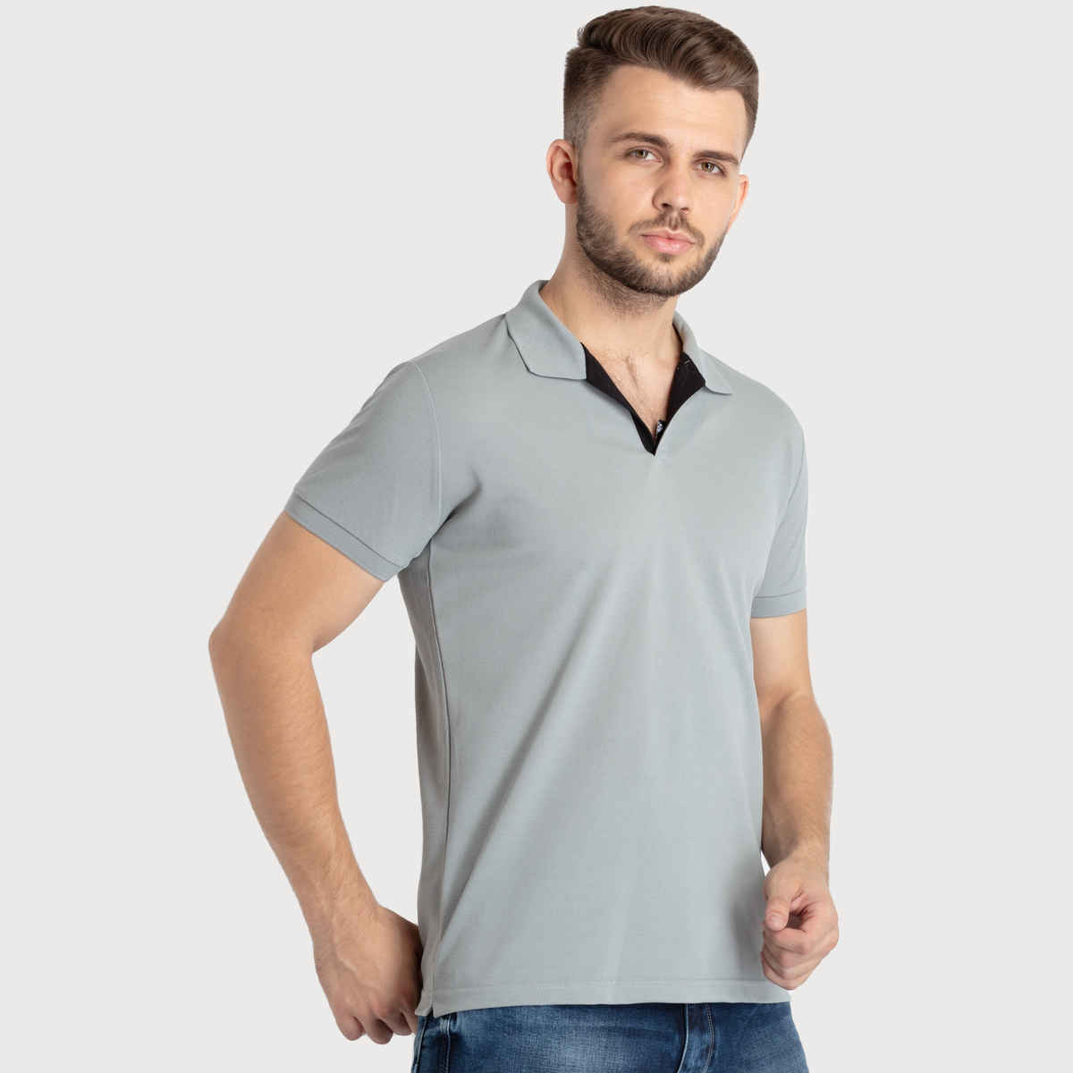 Status Quo Men Polo T-shirt - Admiral Grey | Slim Fit | XXL