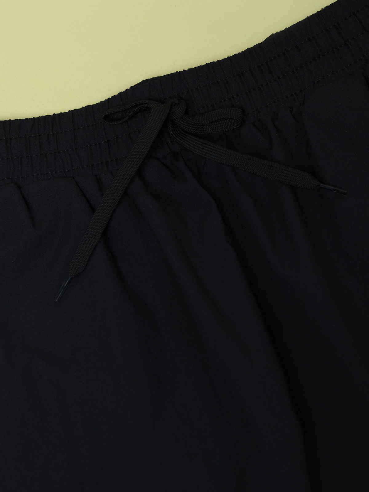 Technosport Men Poly Solid Slim Fit Sports Shorts with TS FLEXI | Black | M