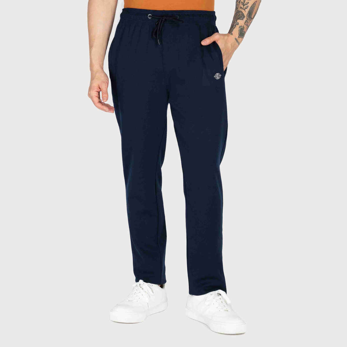 Status Quo Mens Basic Regular Fit Trackpant | Navy | M