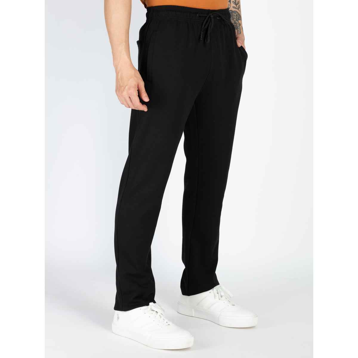 Status Quo Mens Basic Regular Fit Trackpant | Black | M