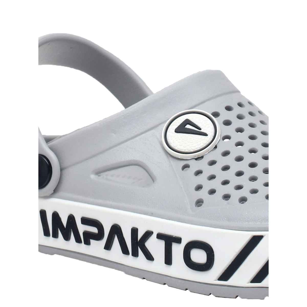 Impakto Men's Grey Slide Wave Clog & Slippers UK - 6