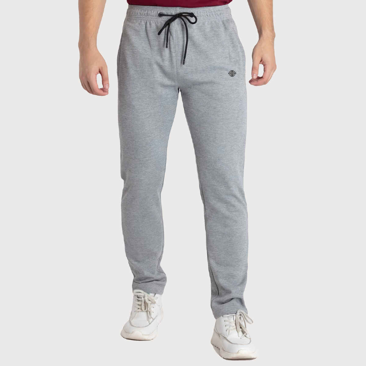 Status Quo Mens Basic Regular Fit Trackpant | Grey Mel | XXL