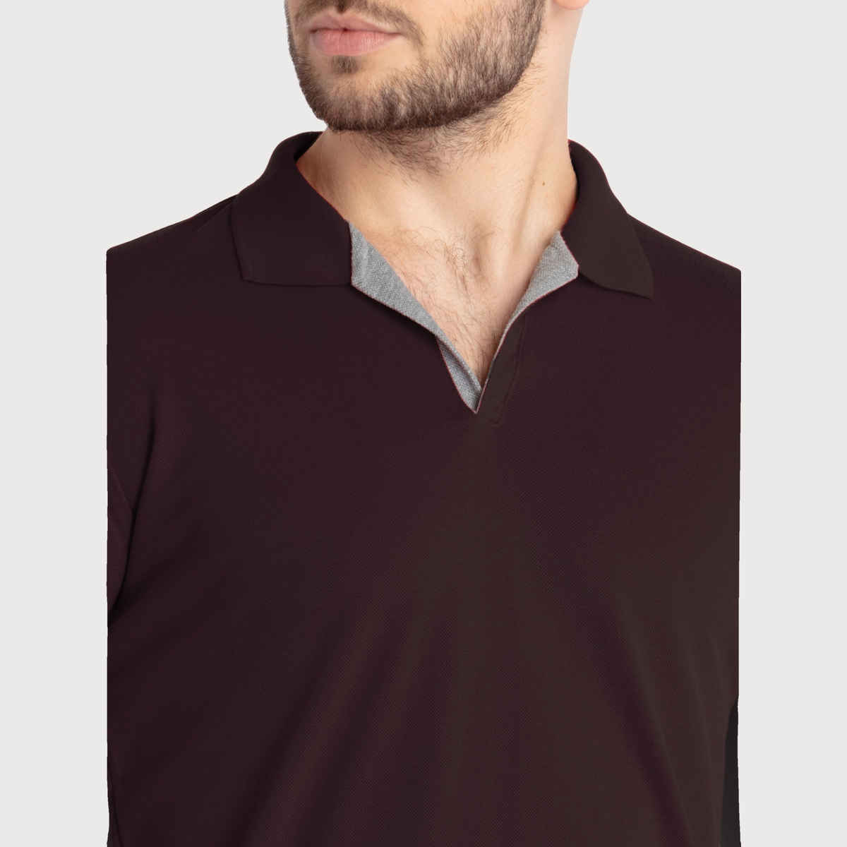 Status Quo Men Polo T-shirt - Dark Brown | Slim Fit | XL