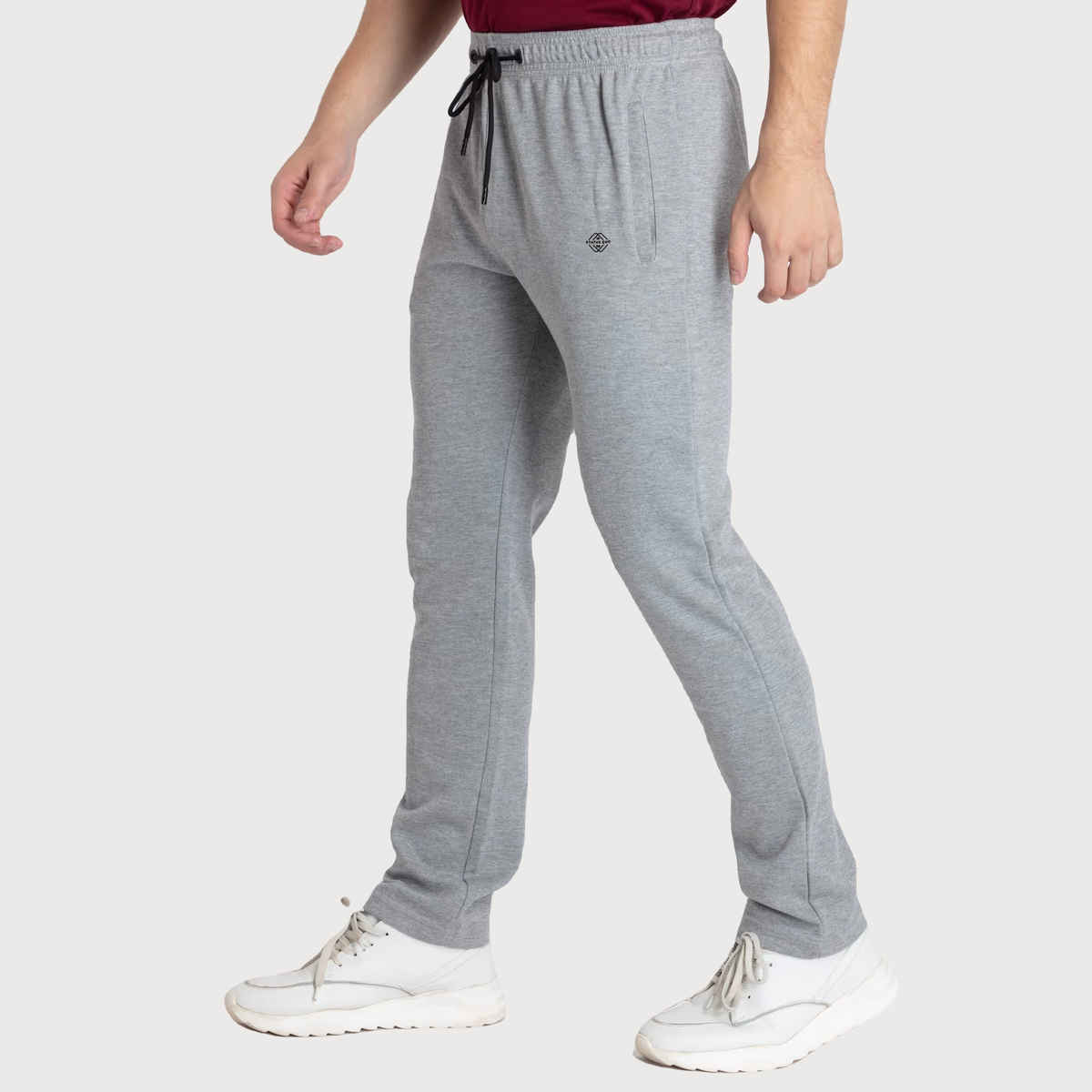Status Quo Mens Basic Regular Fit Trackpant | Grey Mel | XXL