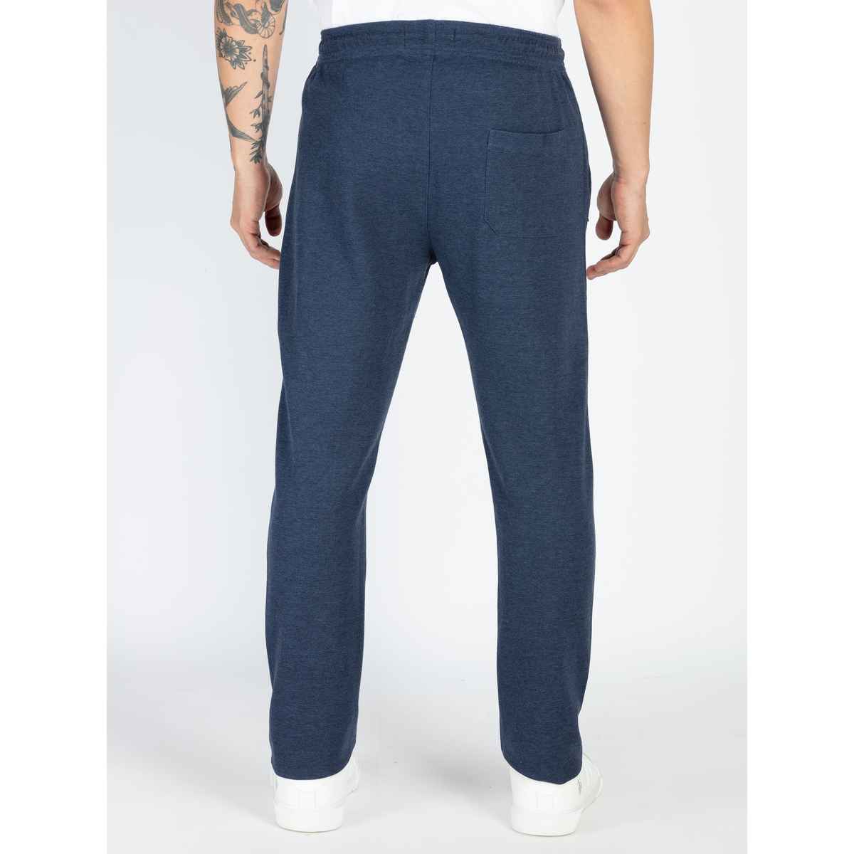 Status Quo Mens Basic Regular Fit Trackpant | Indigo Mel | L