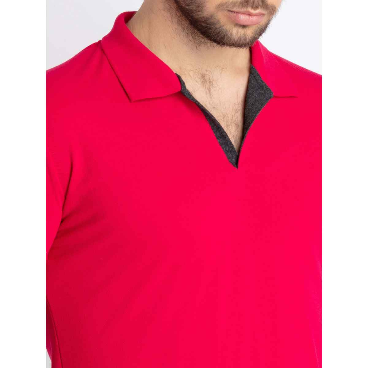 Status Quo Men Polo T-shirt - Candy Pink | Slim Fit | XXL