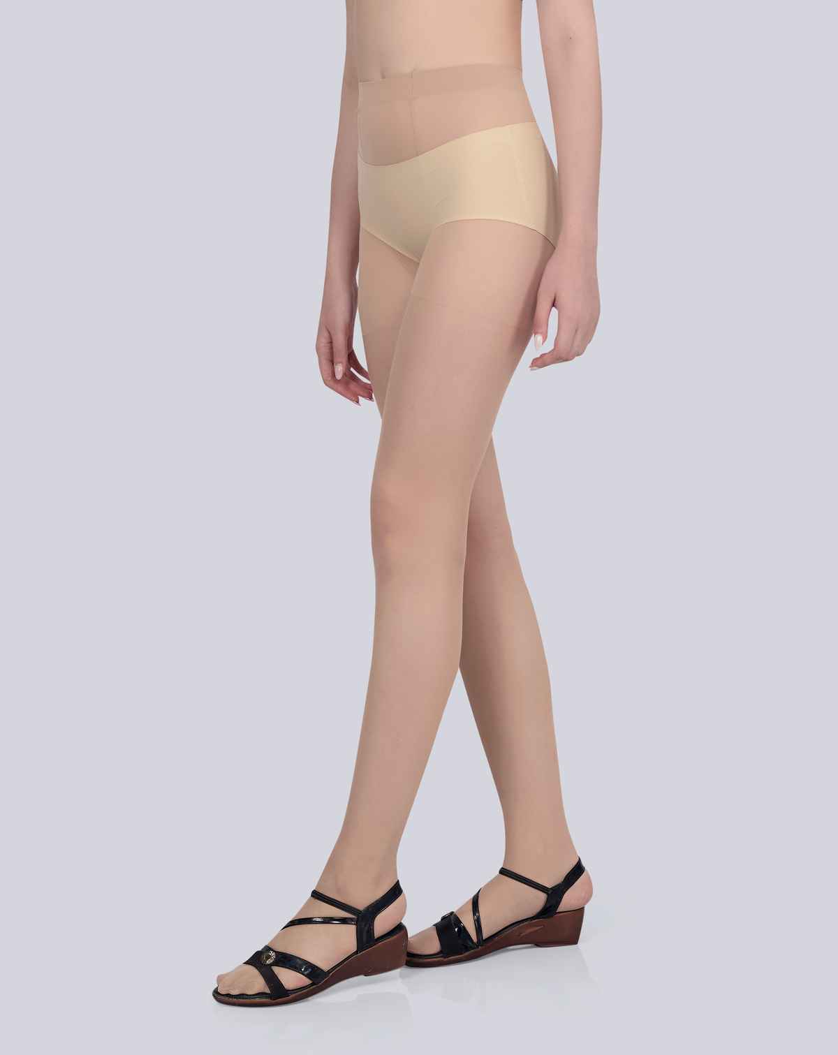 PLUMBURY Women's High Waist Pantyhose Sheer Tights Stockings