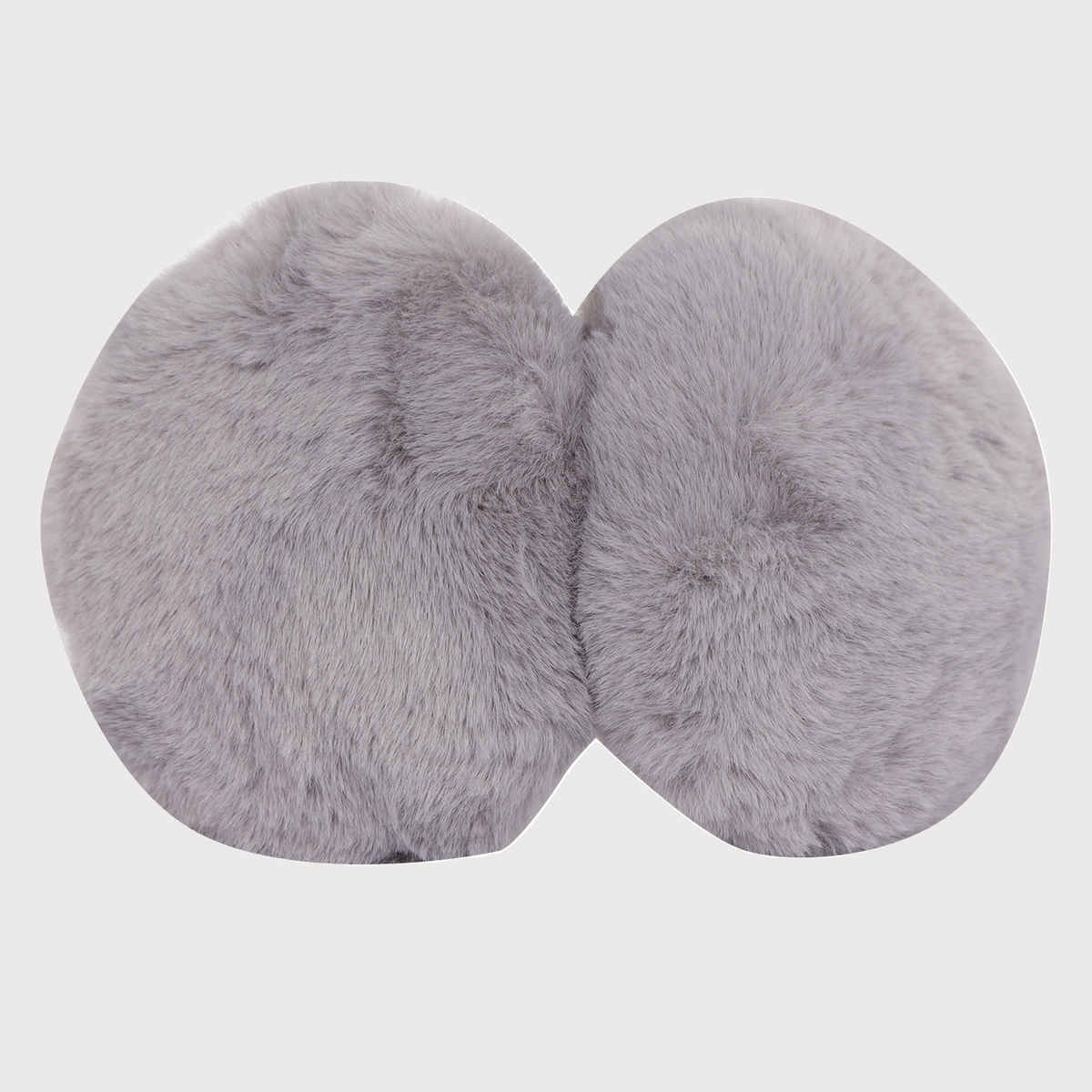 Fabseasons Unisex Solid Faux Fur Winter Earmuffs | Grey - Free Size