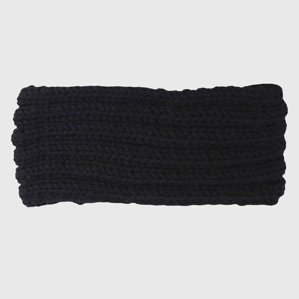 Fabseasons Women's Solid Acrylic Blend Headband | Black | 2 - 10 years