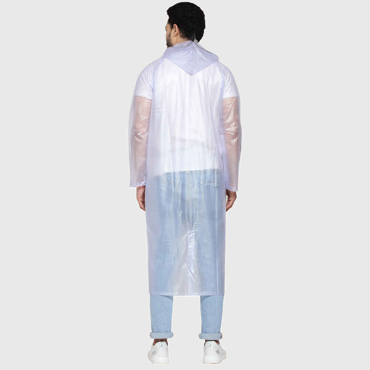 Fendo Ruby Khadi Unisex Waterproof Pvc Unisex Transparent Overcoat | Freesize Raincoat -Transparent