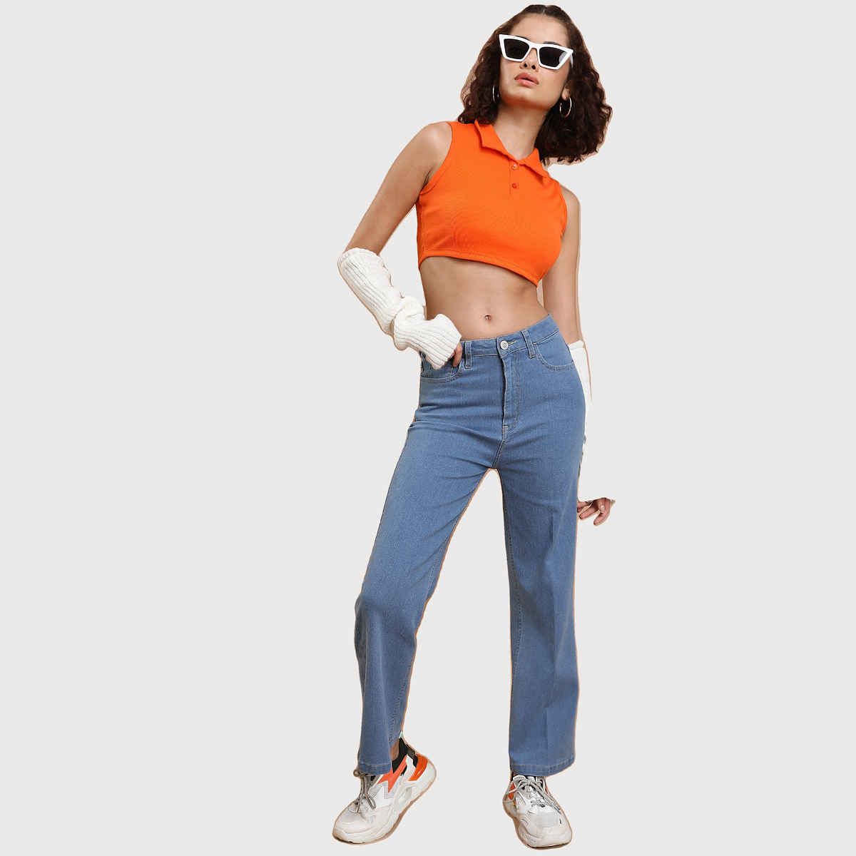 Tokyo Talkies Women's Flared Stretchable Jeans - 34