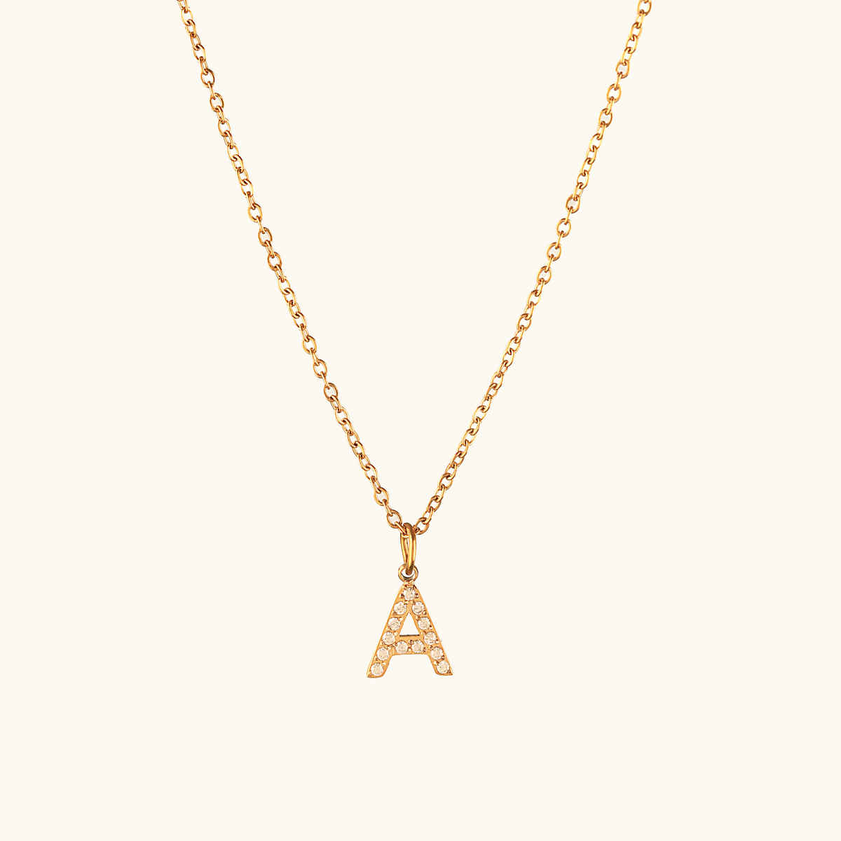 ZAISHA 18K Gold Plated Dainty Initials Necklace (A) | Birthday | Anniversary | Valentines gift