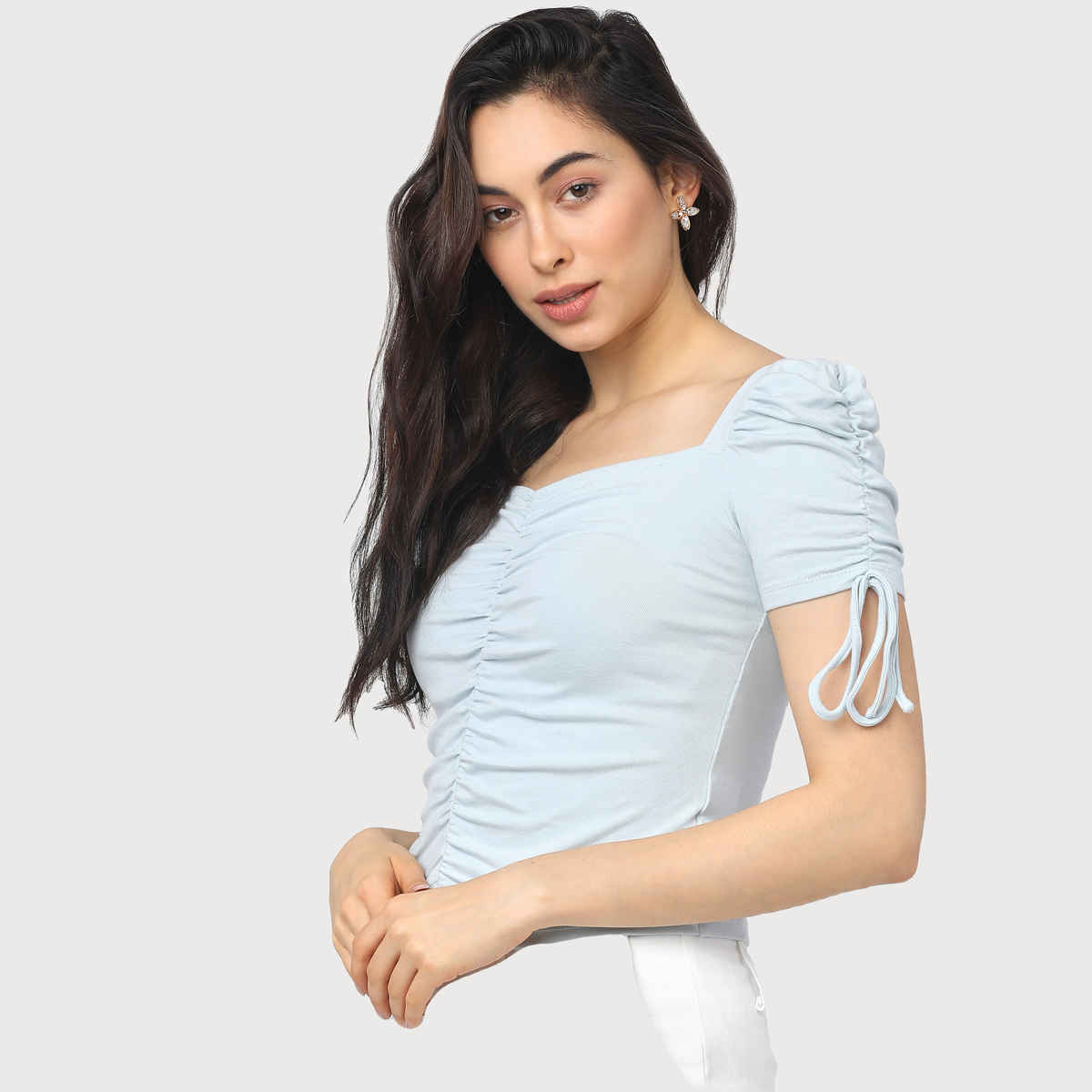 Tokyo Talkies Women's Striped Regular Top | Multicolour - XL