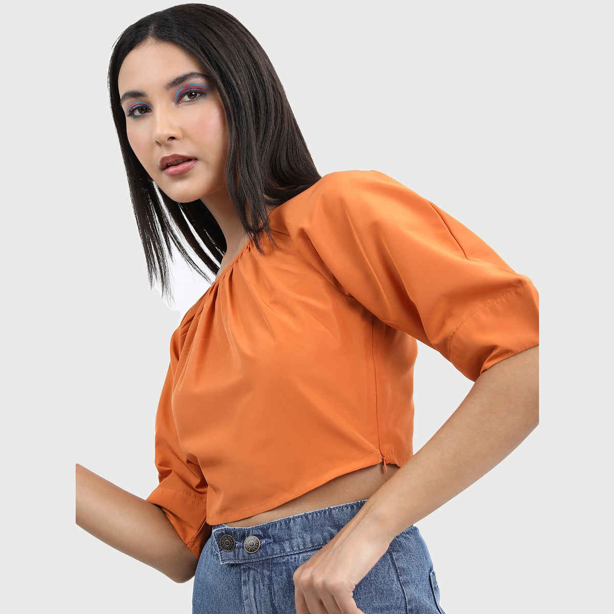 Tokyo Talkies Women's Crop Top | Brown - L