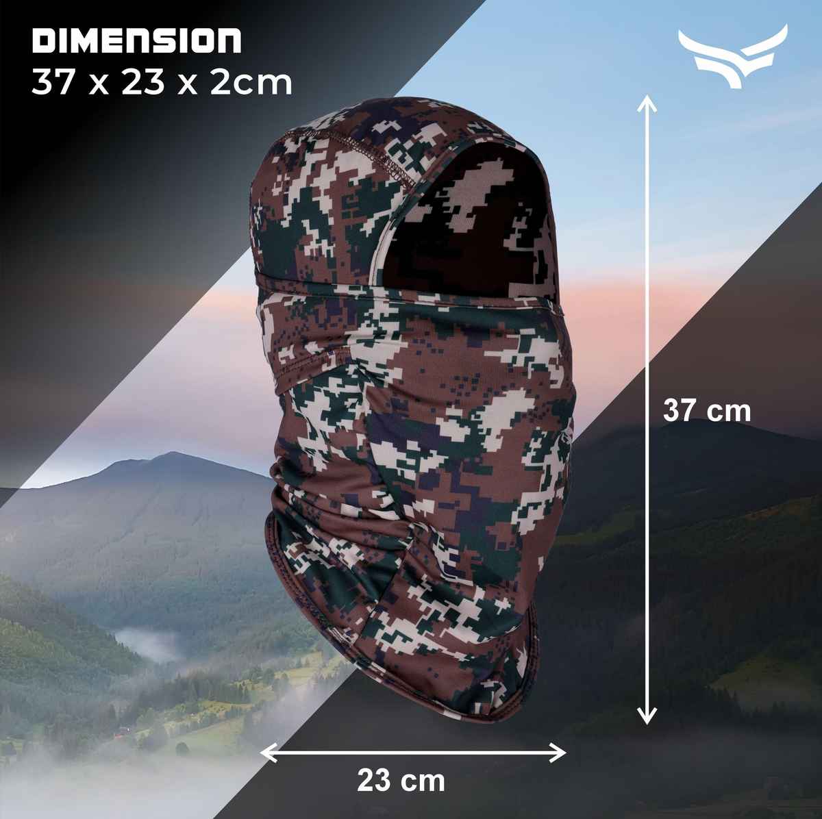 Xtrim UV-Protected Balaclava for Biking - Sweat Absorbing & Odour-Free | Camo Green