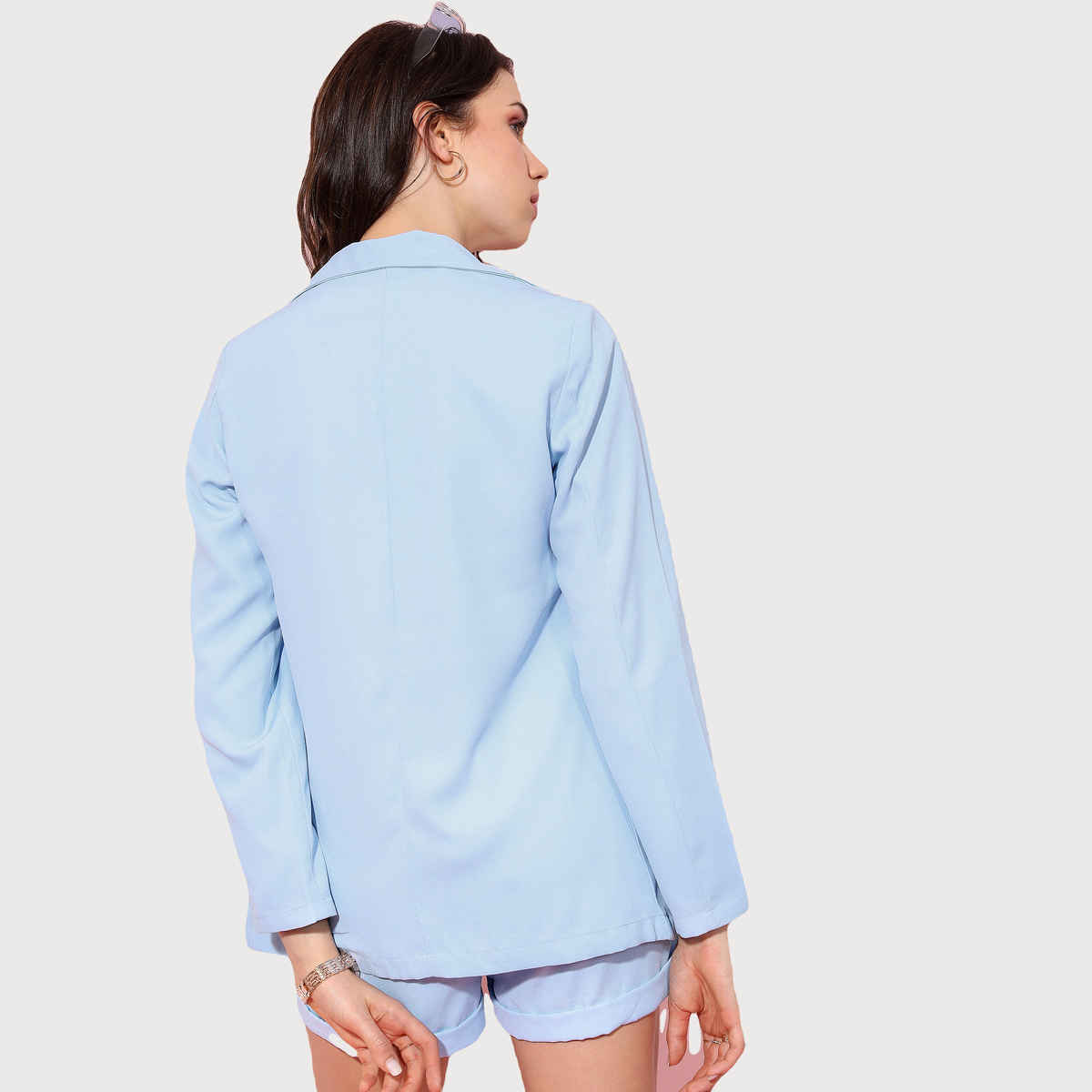 Tokyo Talkies Women's Top Palazzos Co-ords Set | Blue - L
