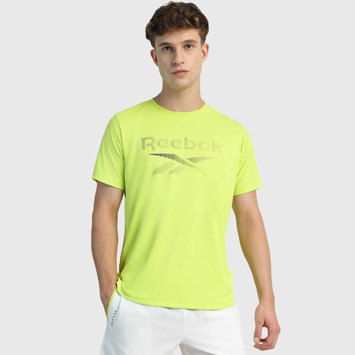 Reebok Men's T-shirt Lime punch - L 1 pc