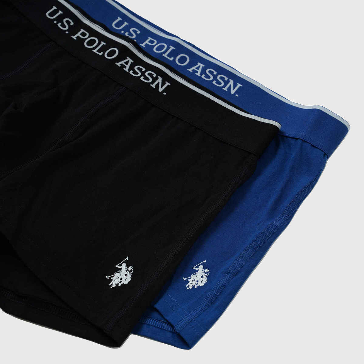 U.S. Polo Assn. | Underwear Pack of 2 | S | Trunks | ET004 | Black and Blue