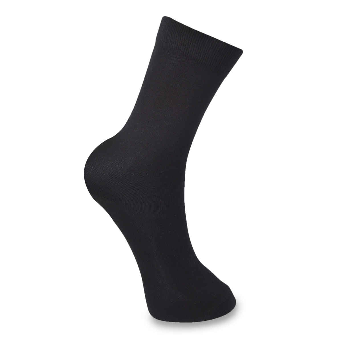 Englo Men's Solid Cotton Men's Socks | Black - Free Size