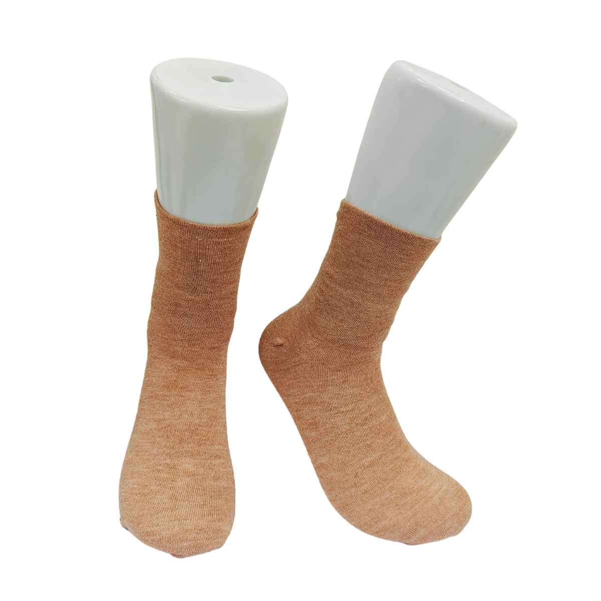 Royal Mart Unisex Solid Wool Ankle Wollen Socks | Cream - Free Size