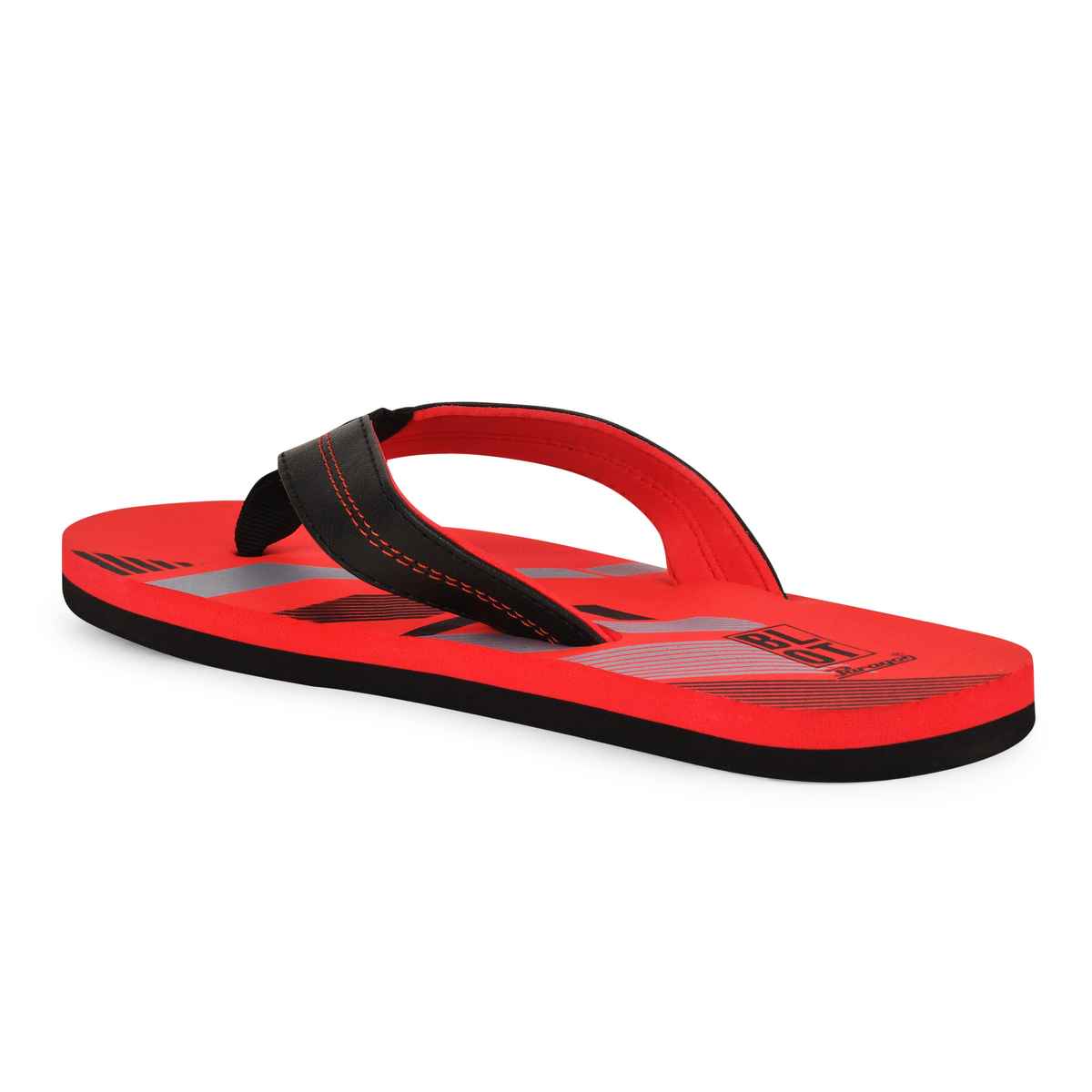 Paragon Men Printed Lightweight Rubber Thong Flipflops | Red | 9