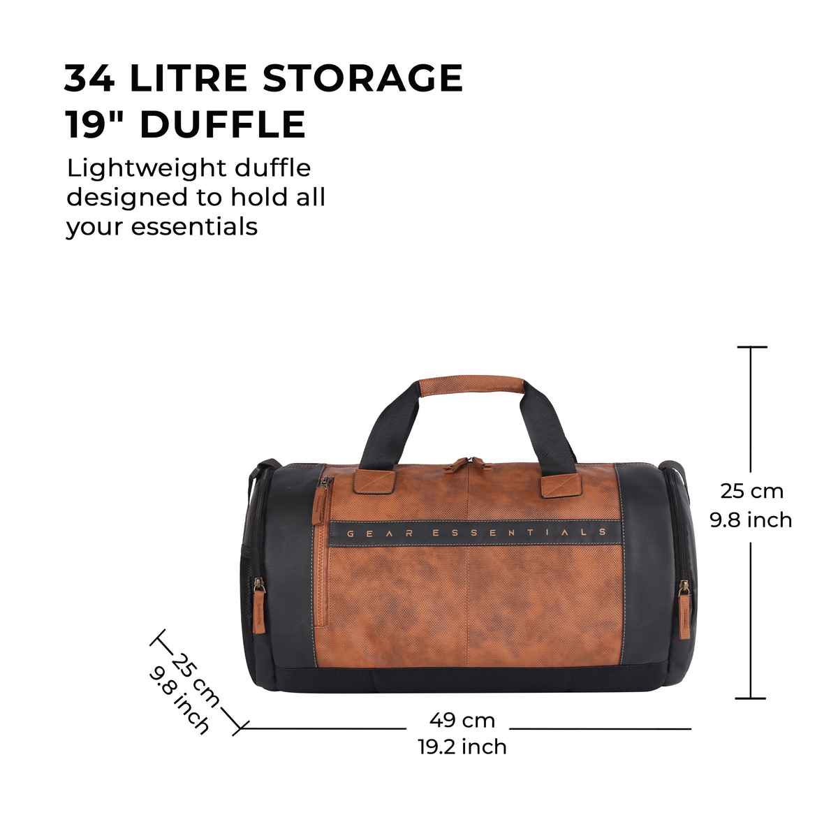 Gear Clubsport 5 Faux Leather Black Tan