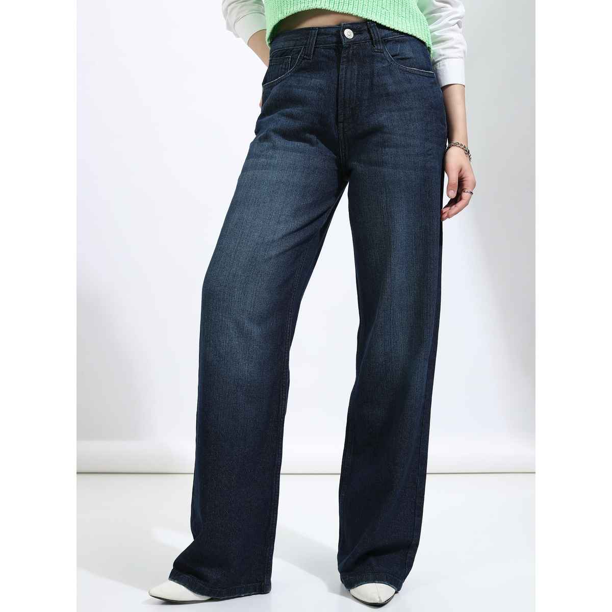 Tokyo Talkies Women's Straight Fit Jeans - 34