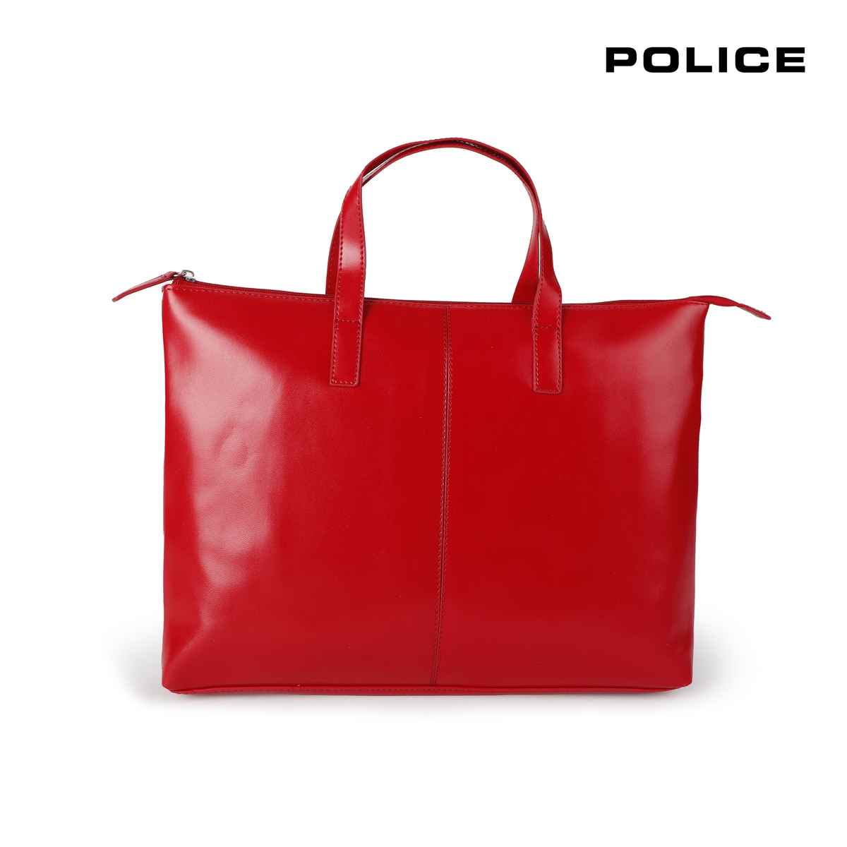 Police Solid PU 2 L Top Handle Office Bag | Red - Free Size
