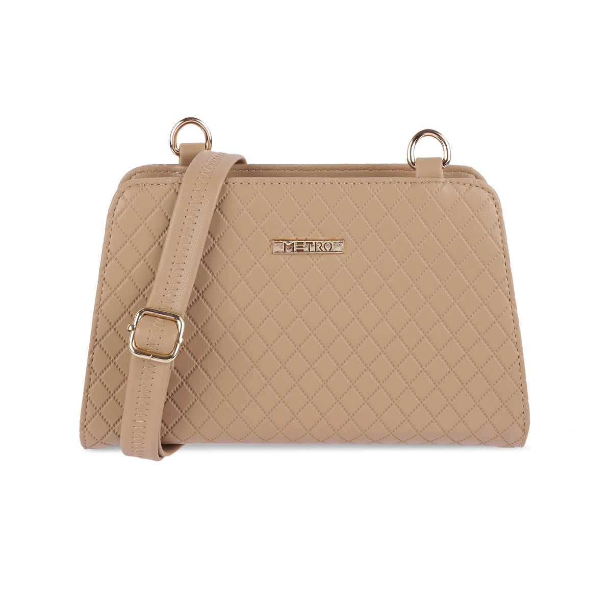 Metro Beige Synthetic Wallet for Women | 95-115-20