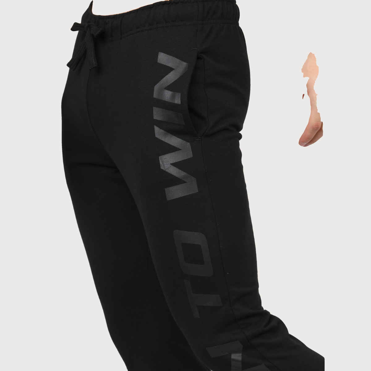 Highlander Men Solid Slim-Fit Track Pant | Black - 30