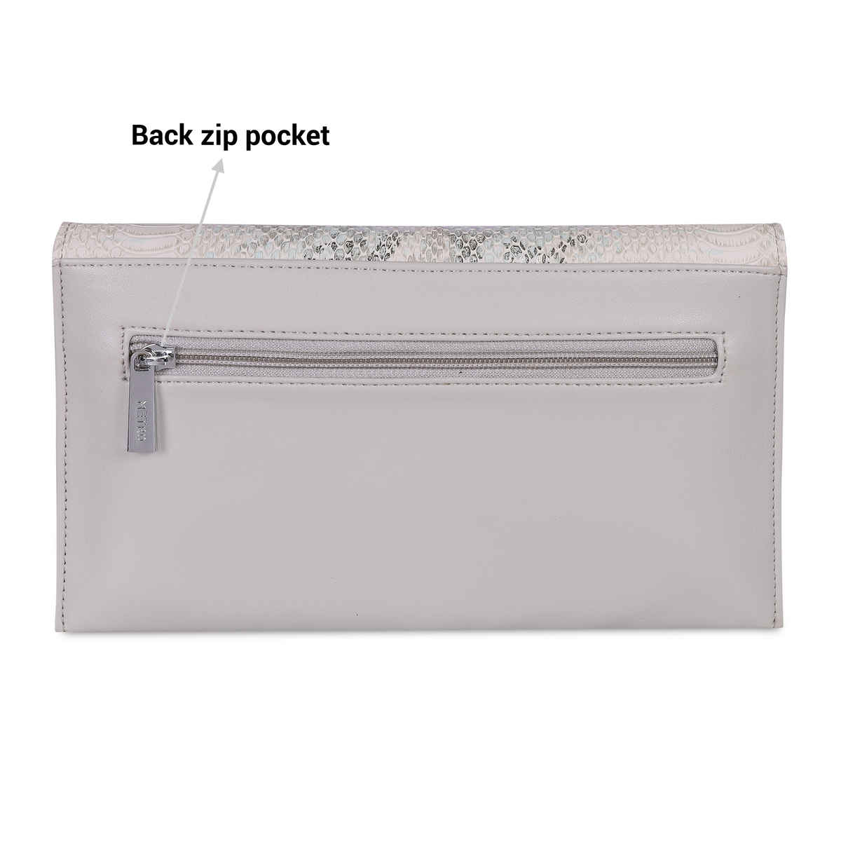 Metro Grey Synthetic Sling Bag for Women | 230-54-14