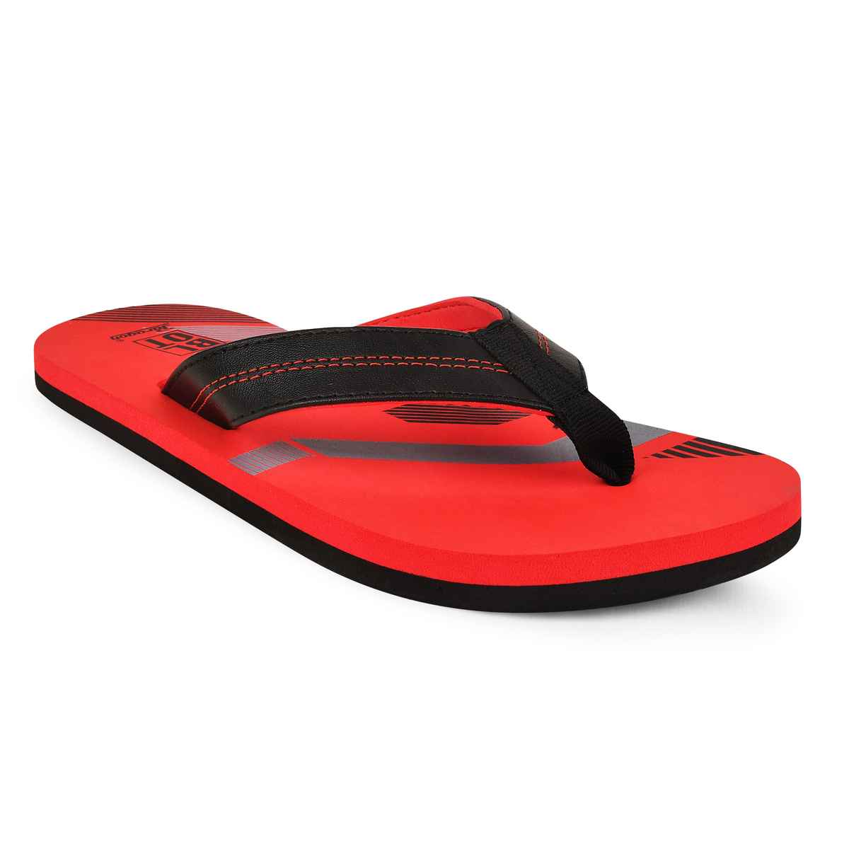 Paragon Men Printed Lightweight Rubber Thong Flipflops | Red | 9