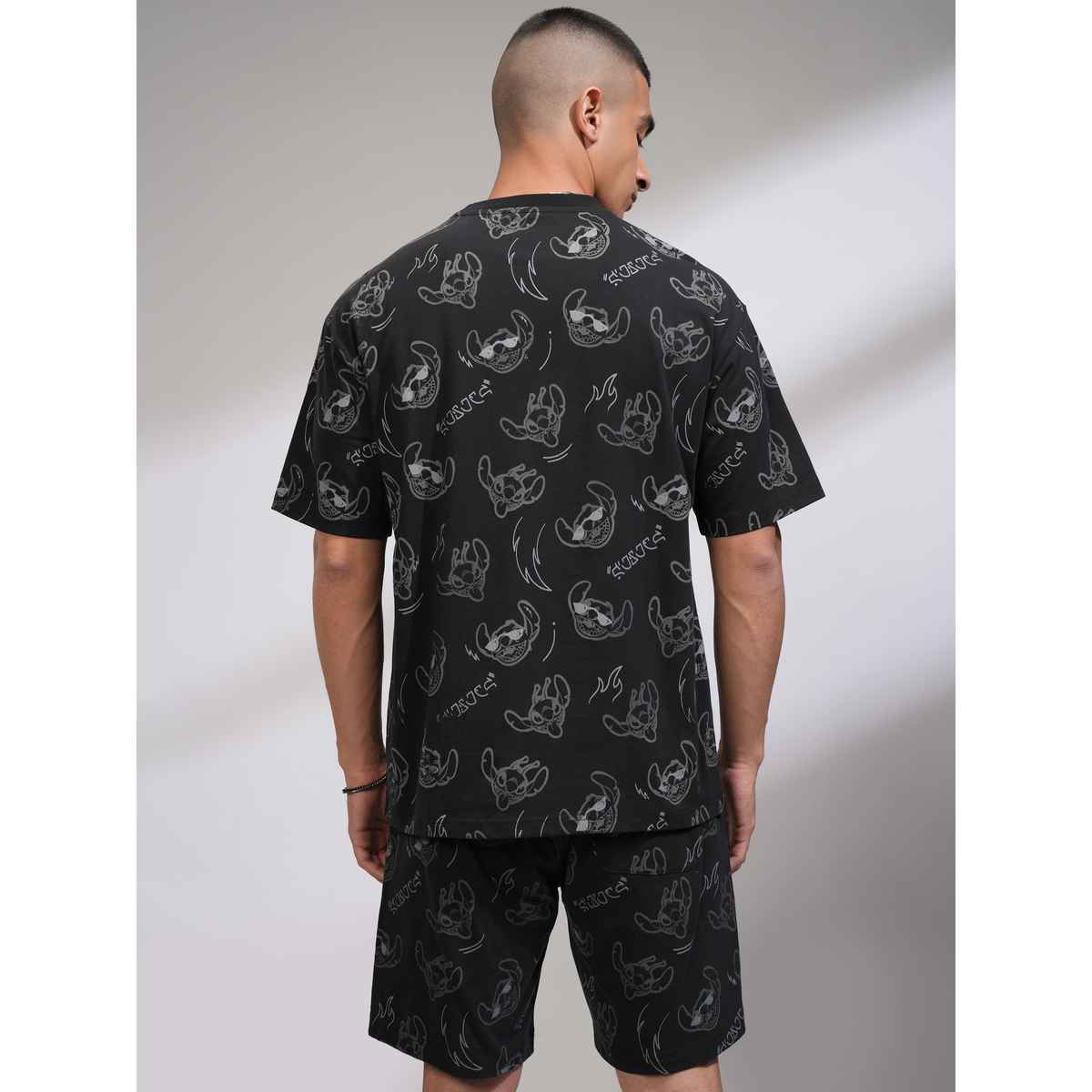 Highlander Men's Co-ord Set - Disney Stitch | Black - S