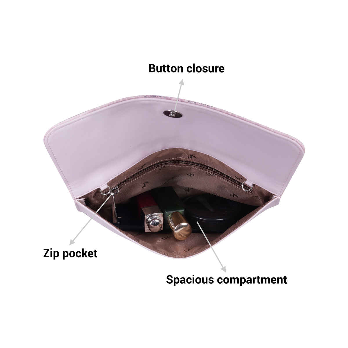 Metro Purple Synthetic Sling Bag for Women | 230-54-26