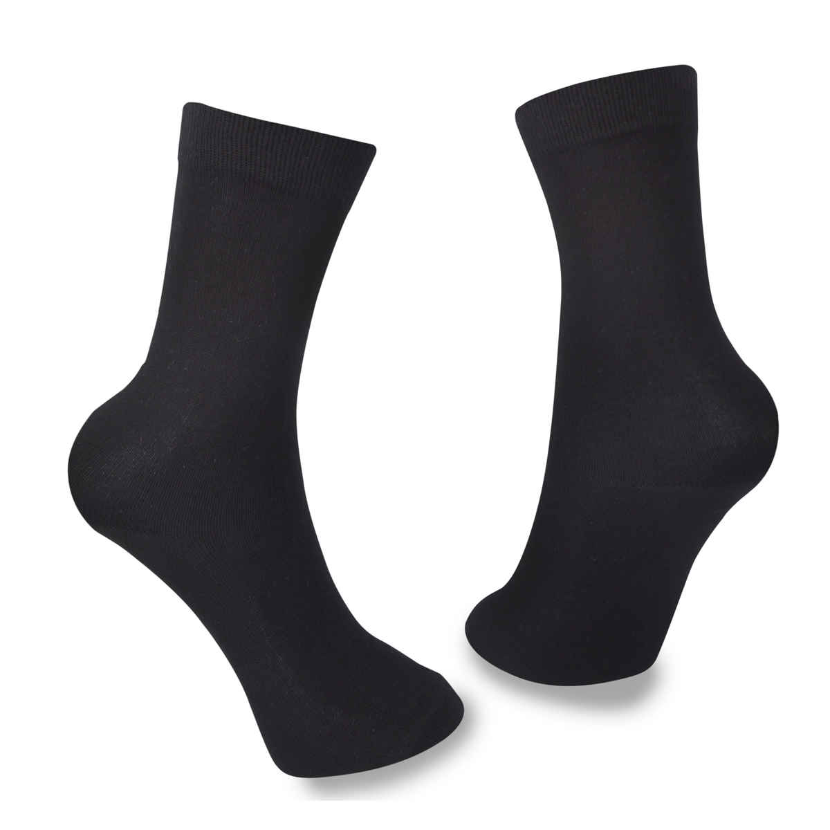 Englo Men's Solid Cotton Men's Socks | Black - Free Size