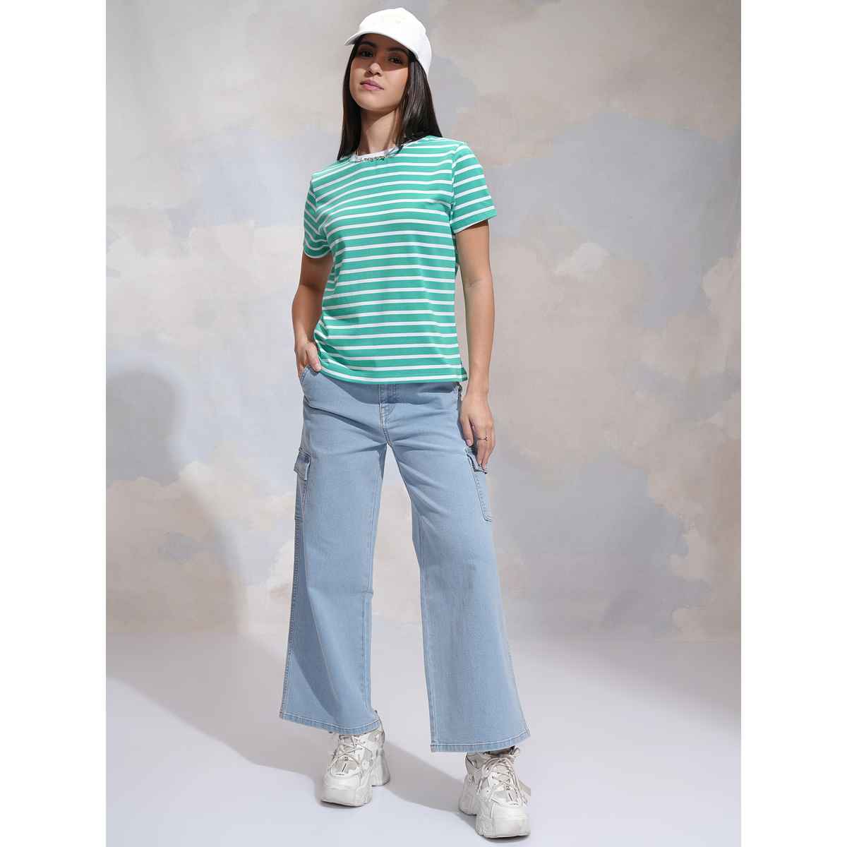 Tokyo Talkies Women's Wide Leg Cargo Jeans - 30