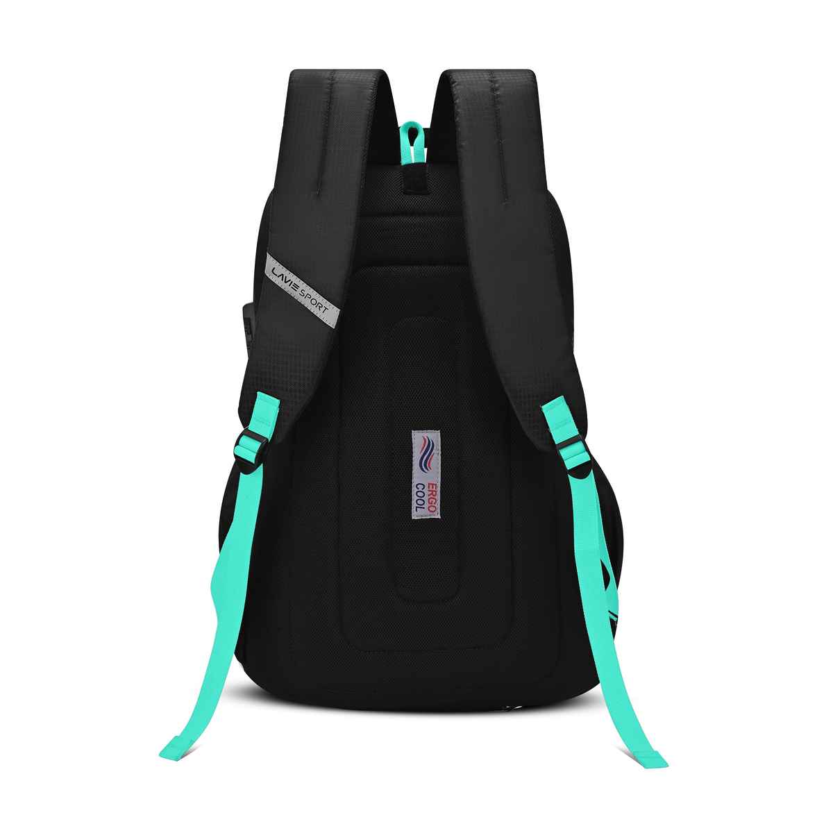 Lavie Sport Unisex Maverick 35 L Laptop Backpack| Fits Upto 15 Inch Laptop | Black