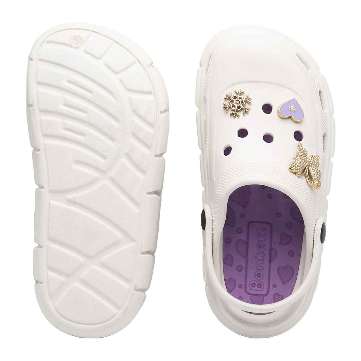 Bonkerz Ladies Clogs | White - UK 4