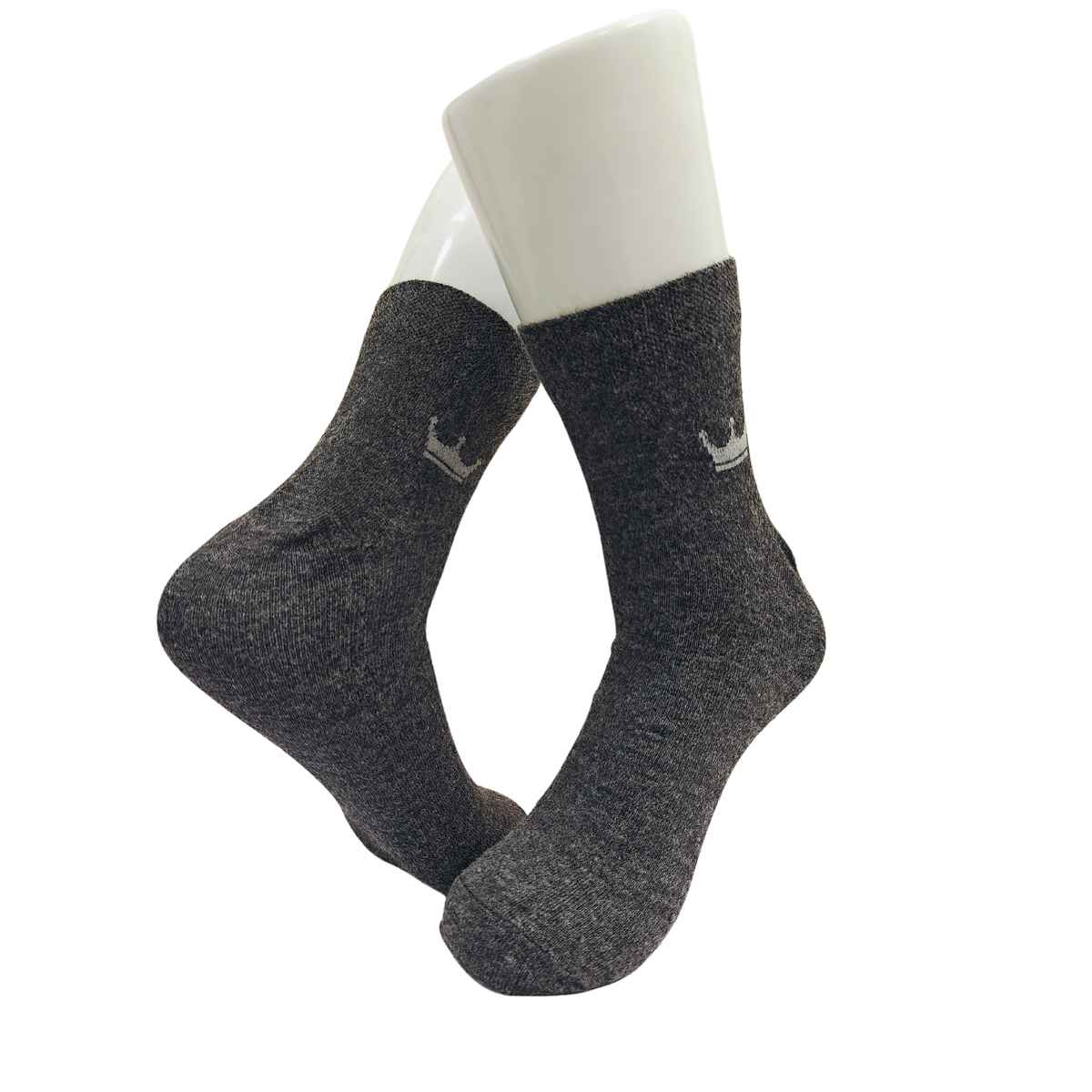 Royal Mart Unisex Solid Wool Ankle Wollen Socks | Black - Free Size