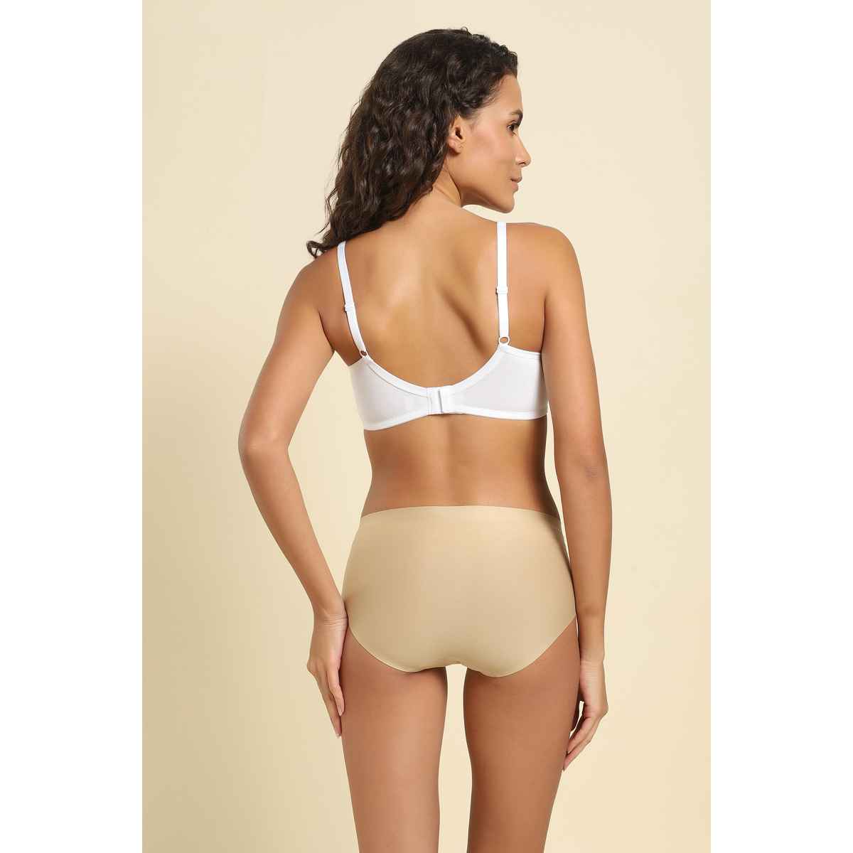 Van Heusen Women White Solid Side Support Panel No Spill Comfort Bra |34C