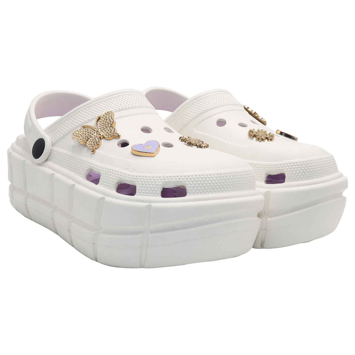 Bonkerz Ladies Clogs | White - UK 4