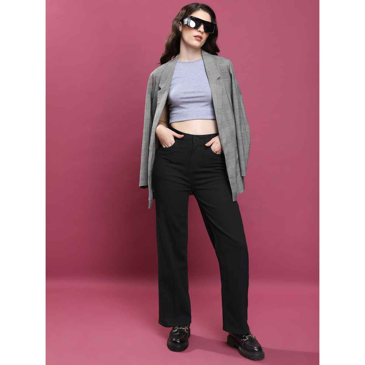 Tokyo Talkies Women's Flared Clean Look Stretchable Jeans - 34