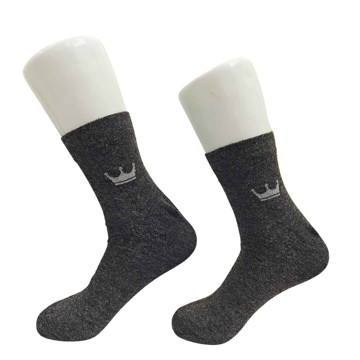 Royal Mart Unisex Solid Wool Ankle Wollen Socks | Black - Free Size