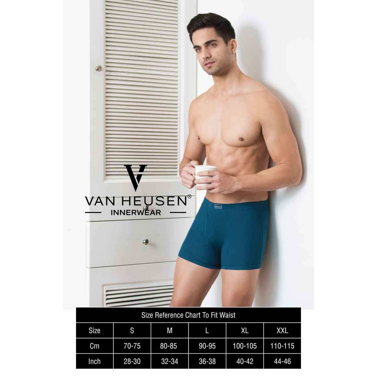 Van Heusen Men Pure Black, Dark Grey,Peat Pack Of 3 Combed Anti Bacterial Boxer Briefs |L