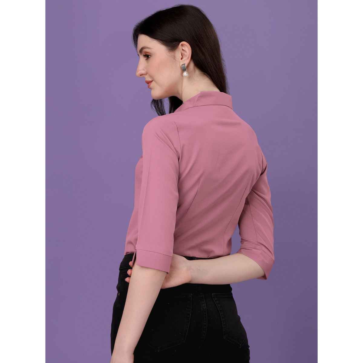 Sheetal Associates Women's Relaxed Casual Shirt | 15027 | Pink - L