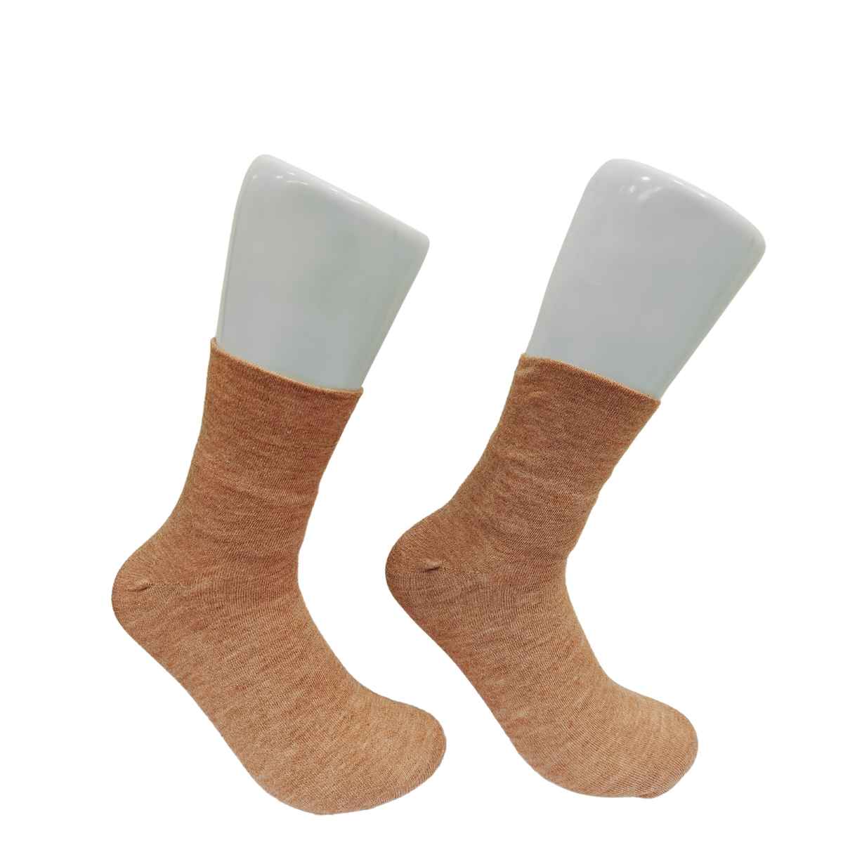 Royal Mart Unisex Solid Wool Ankle Wollen Socks | Cream - Free Size