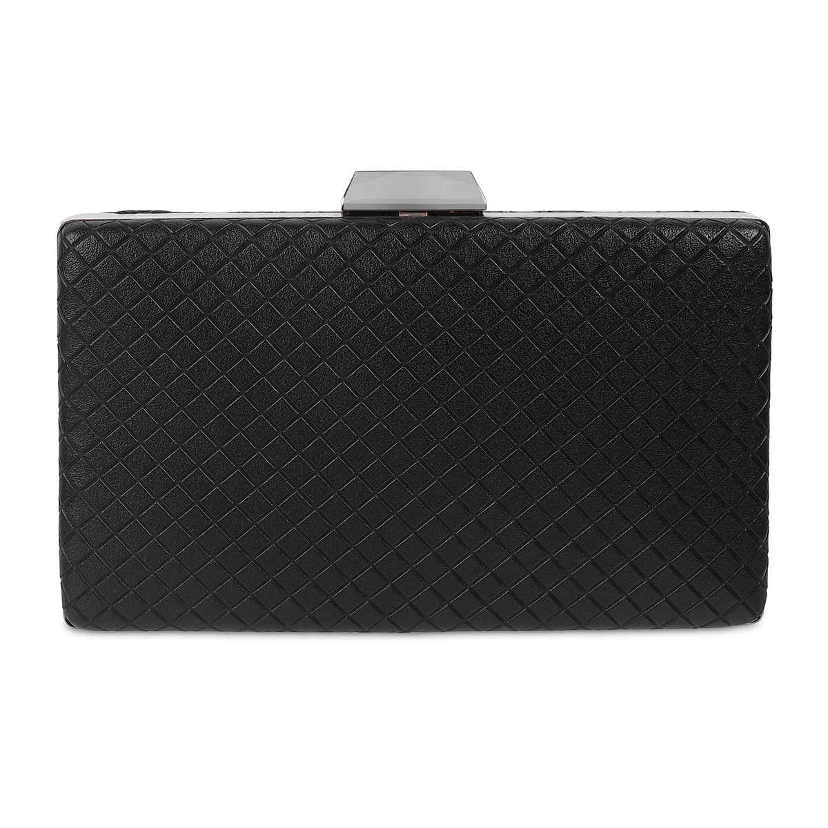 Metro Women's Quilted Faux Leather Clutch | Black - One Size