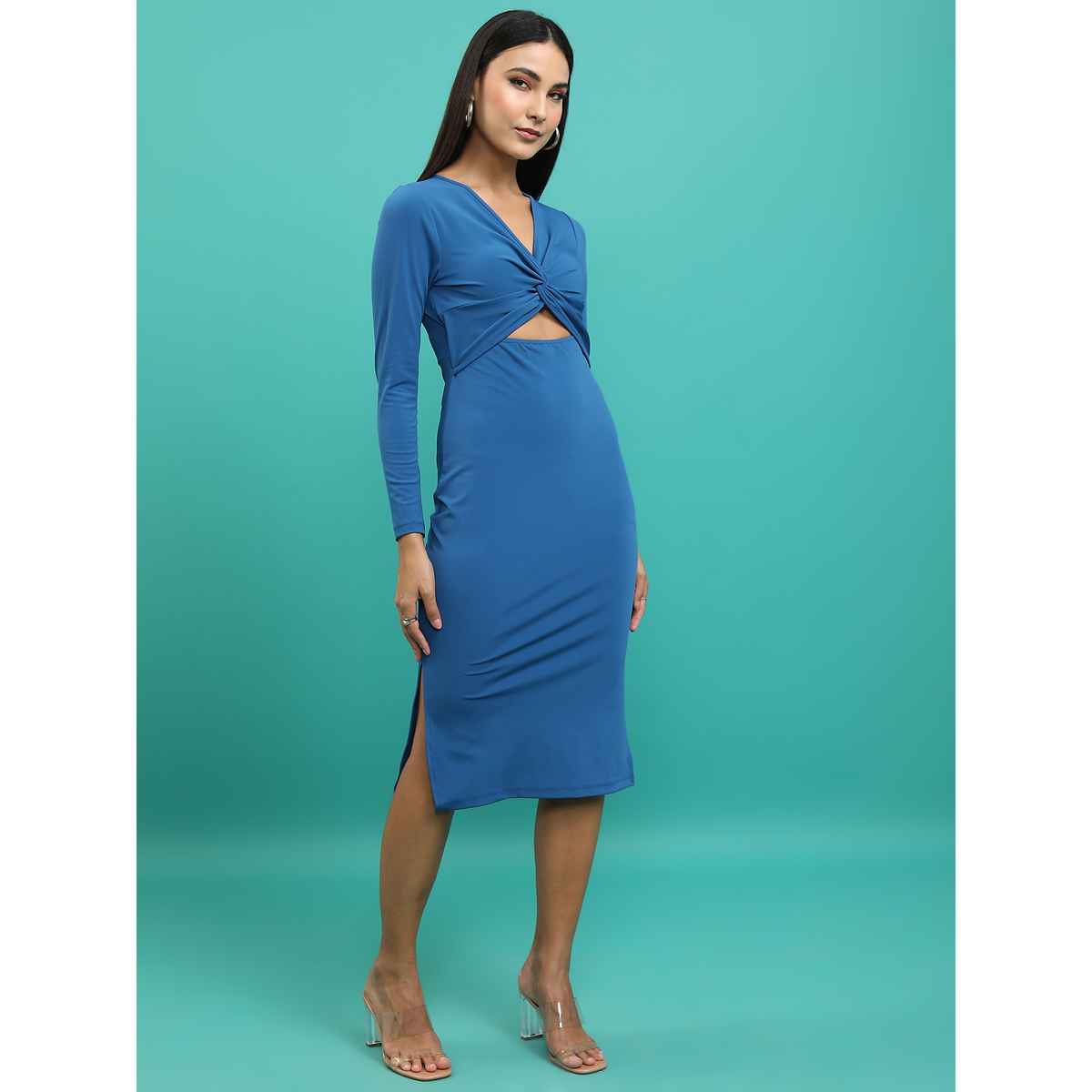 Ketch Women's Bodycon Dress | Blue - M
