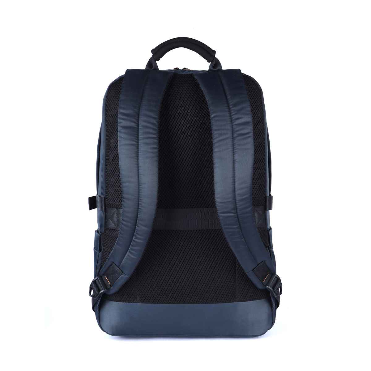 Gear Unisex Solid Polyester and Synthetic Leather 31 L Laptop Backpack | Navy and Tan